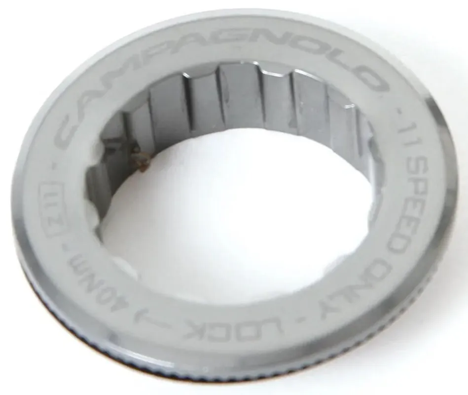 Campagnolo Verschlussring Lockring 11-fach 11 Zähne silber Versand Am Gleichen Tag