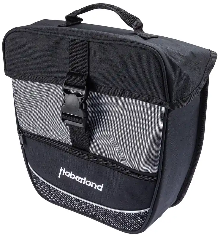 Markenware Haberland Einzeltasche Einsteiger-Serie schwarz,silber