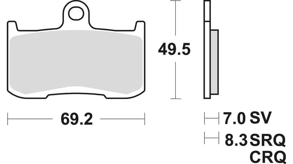 TRW Bremsbelag MCB 737 Preisreduziert