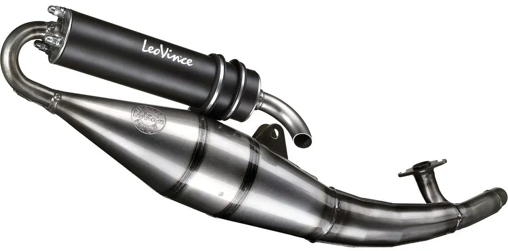 LeoVince Komplettanlage Aluminium Schwarz GILERA RUNNER/STALKER 50 / für PIAGGIO NRG/NTT Direkt Vom Hersteller