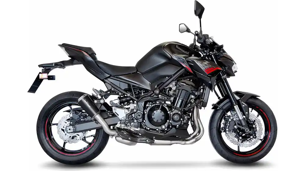 Rabatt LeoVince SLIP-ON Edelstahl SBK LV-10 Schwarz für KAWASAKI Z 900