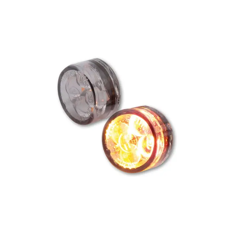 Expressversand HIGHSIDER smart Module Sixteen LED 3in1 Blinker-Rücklicht-Kombination Modul Linse Rauchgrau (Paar), Hinten