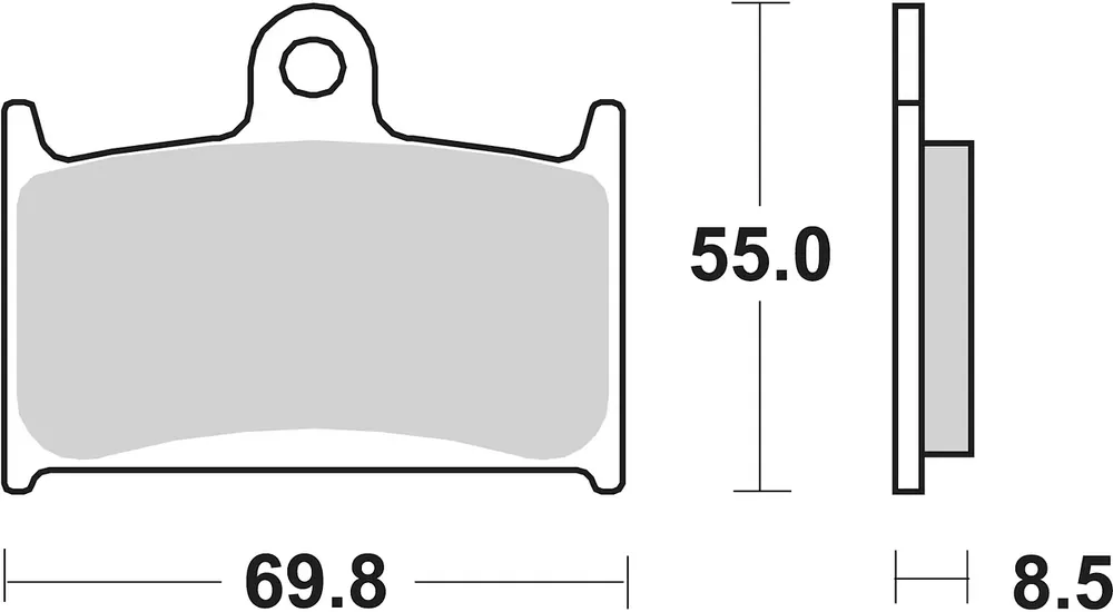 Versand Am Gleichen Tag SBS Bremsbelag 624DC Road Racing Dual Carbon