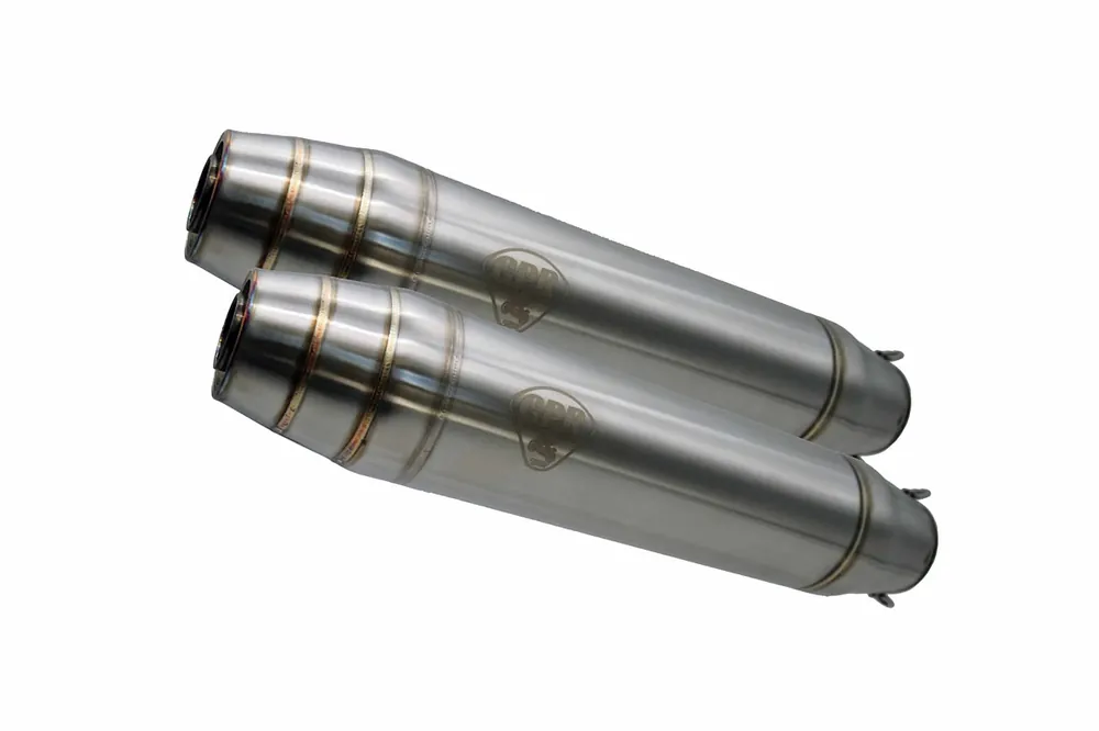 Direktkauf GPR Endschalldämpfer Honda VF 1000 F/F 1985 Double univ. EC-Approv. Silencer w/o link pipes Deept