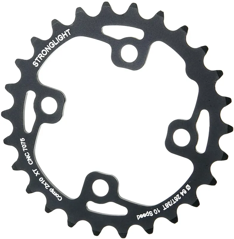 Stronglight Kettenblatt MTB 26 Zähne schwarz Neue Ware