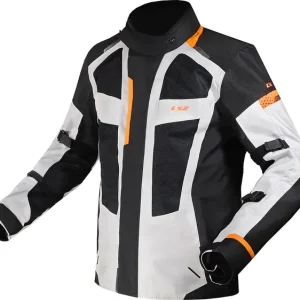 LS2 Scout Jacke Schwarz / Grau / Orange Herren Gr.m Neue Kollektion