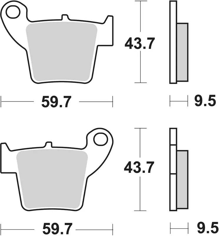 SBS Bremsbelag 777HF Street Ceramic Zertifiziert