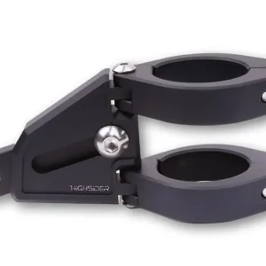 Bestseller HIGHSIDER pro Extend Lampenhalter Schwarz Set, CNC, Aluminium, Für Ø 47-49-50-52-54 mm, Längenverstellbar
