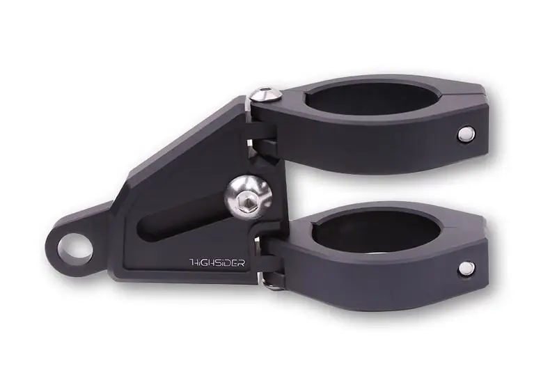 Bestseller HIGHSIDER pro Extend Lampenhalter Schwarz Set, CNC, Aluminium, Für Ø 47-49-50-52-54 mm, Längenverstellbar