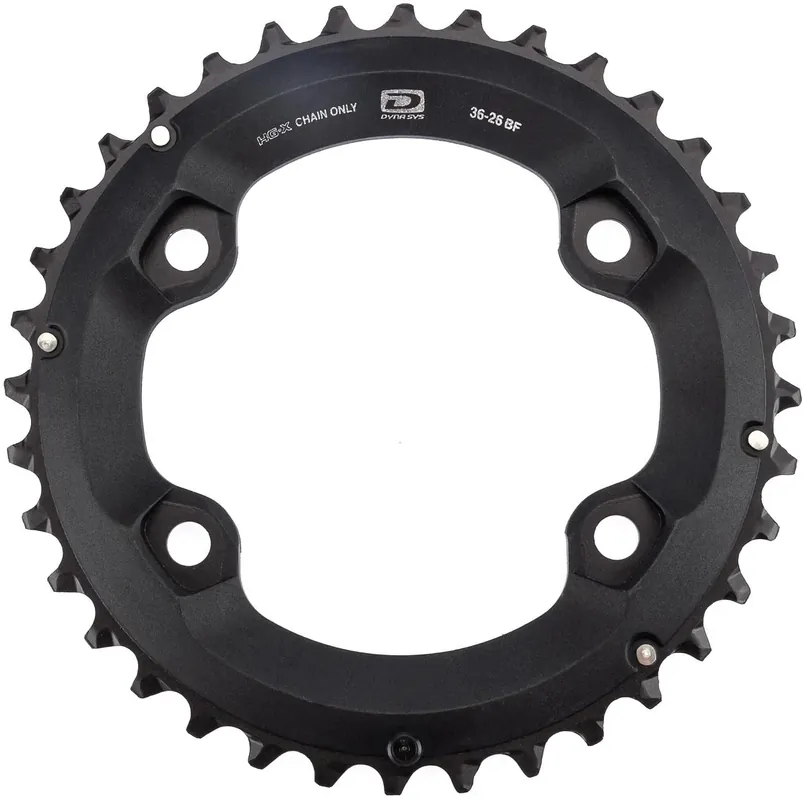 Shimano Kettenblatt Deore FC-M6000-2 36 Zähne schwarz Zertifiziert