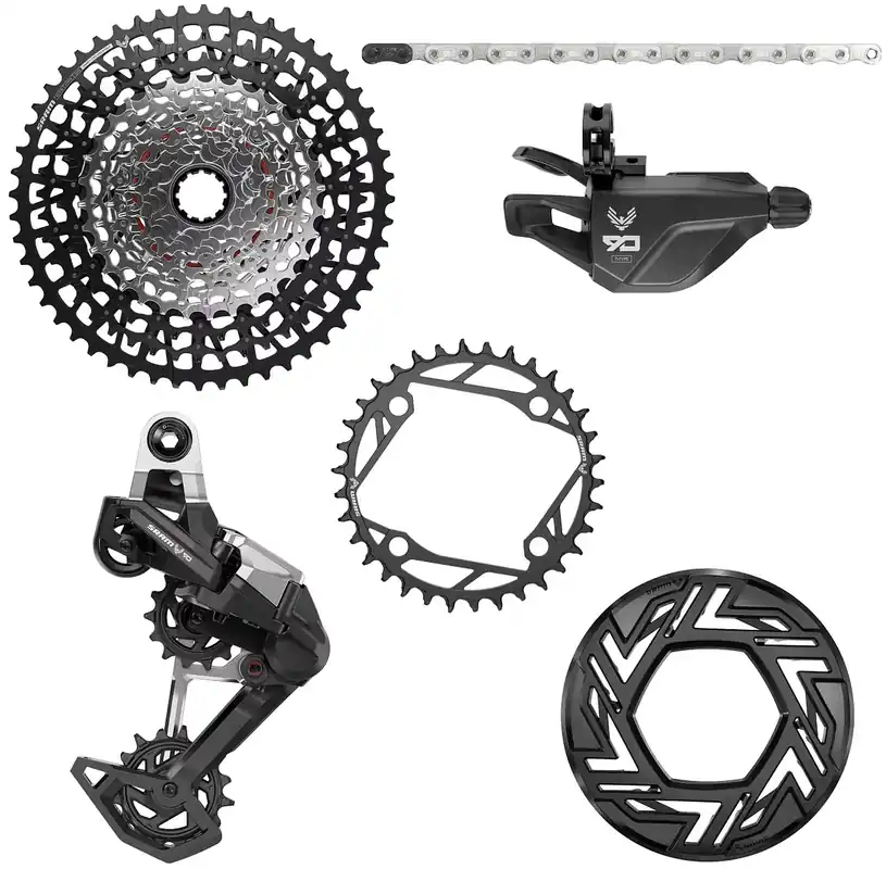 SRAM Schaltgruppen-Set Eagle 90 Transmission E-Bike mit Kettenblatt 34 Zähne, 104 mm Lochkre Expressversand