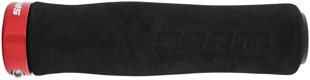 SRAM Griff 129 mm schwarz mit roter Klemmschelle Echt