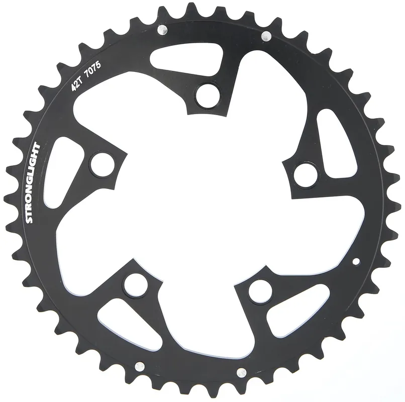 Rabatt Stronglight Kettenblatt 42 Zähne schwarz