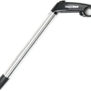ergotec Eagle 2 Tube Vorbau 80 mm silber/schwarz 300 mm Schaftlänge, eff. Höhe 230 mm Markenware
