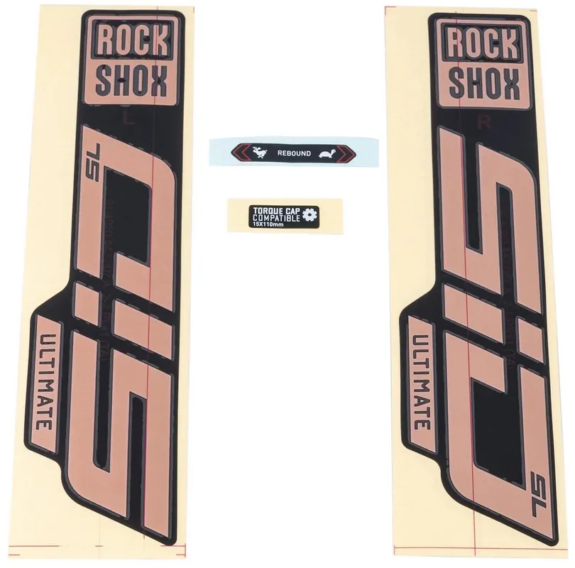 RockShox Dekor Set Signatur Series schwarz / rot Sichere Zahlung