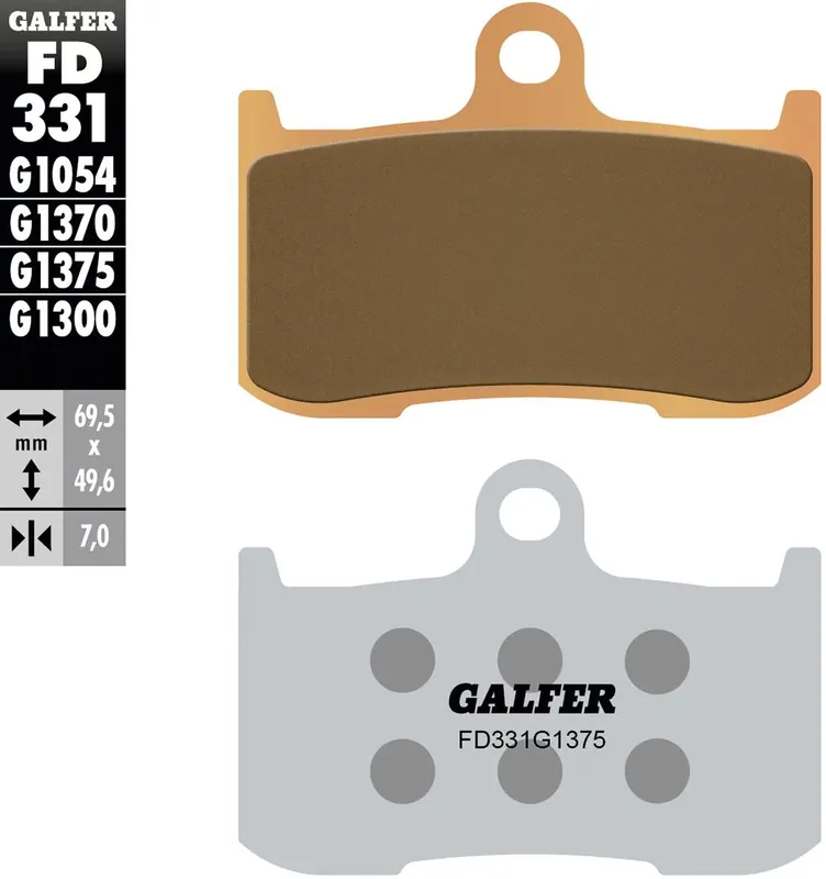 Günstig Galfer Bremsbelag FD331 - G1375