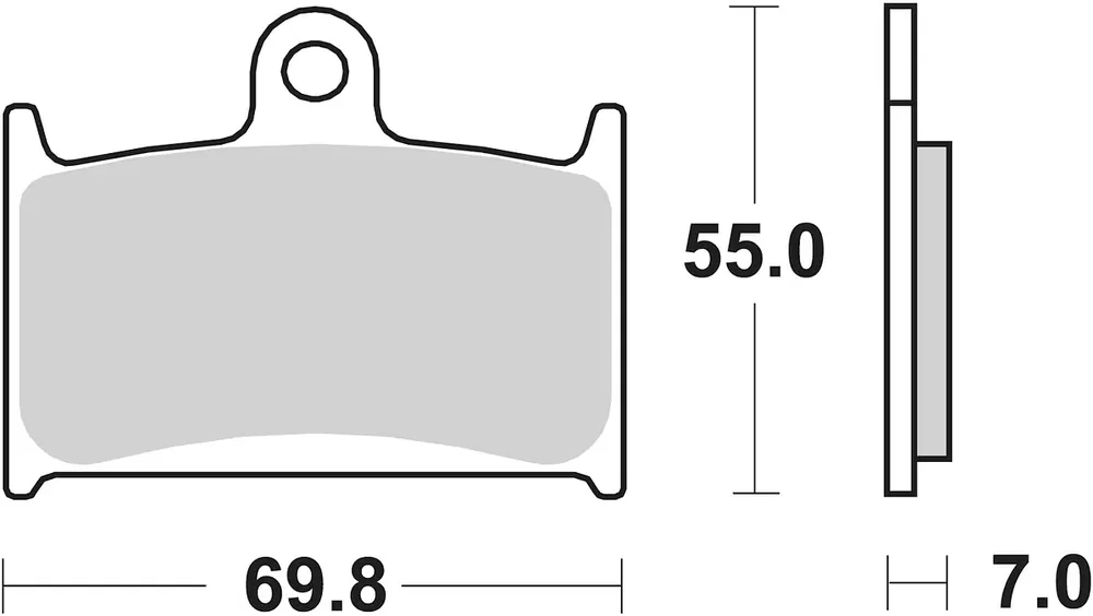 SBS Bremsbelag 714HF Street Ceramic Angebot