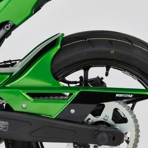 Neu BODYSTYLE Sportsline Hinterradabdeckung ABS Kunststoff weiß/schwarz für KAWASAKI Ninja 650
