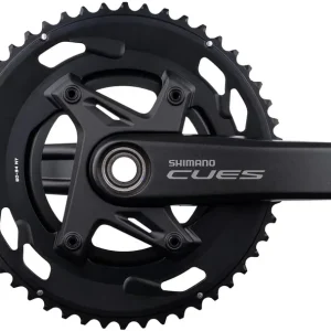Begrenztes Angebot Shimano Kettenradgarnitur CUES FC-U6030-2 50/34 Zähne schwarz