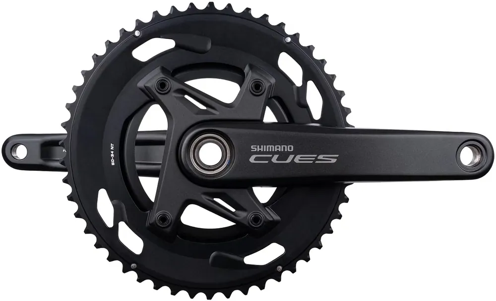Begrenztes Angebot Shimano Kettenradgarnitur CUES FC-U6030-2 50/34 Zähne schwarz
