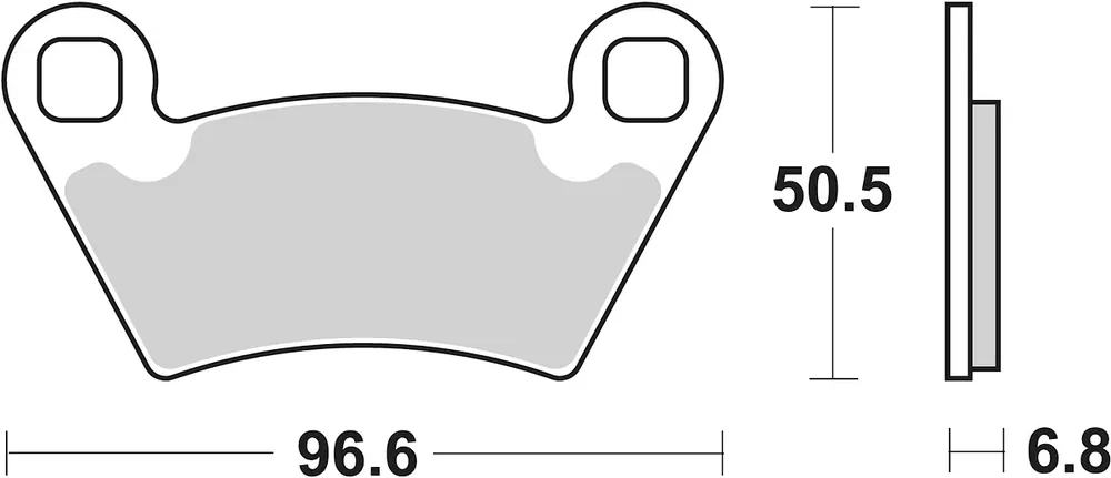 Neue Kollektion SBS Bremsbelag 800ATS Quad Sinter