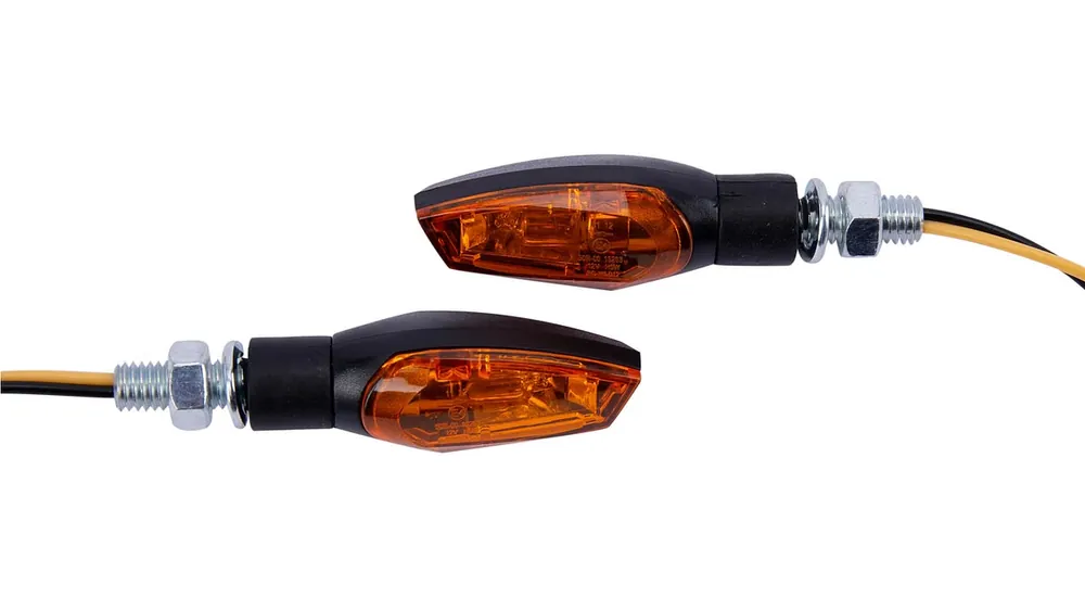 Spec-X Blinker Sport Schwarz 15 mm Lang Paar Neu Im Sortiment