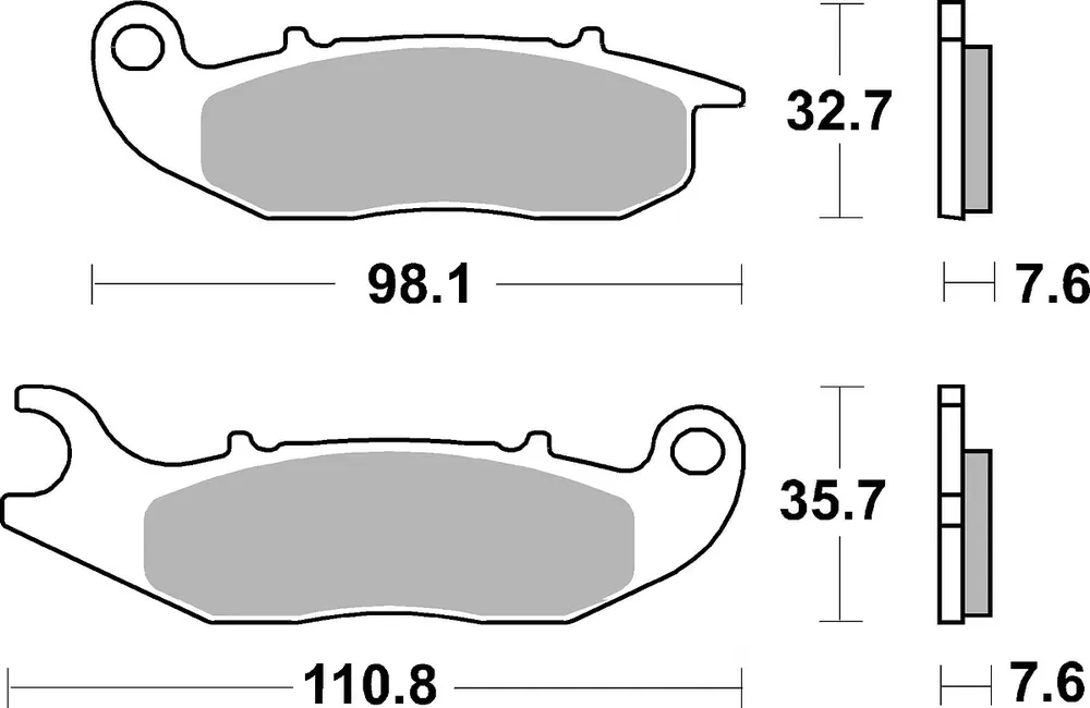 SBS Bremsbelag 859HF Street Ceramic Echt