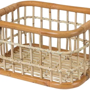 Solange Der Vorrat Reicht Basil Korb Green Life Rattan L natural brown
