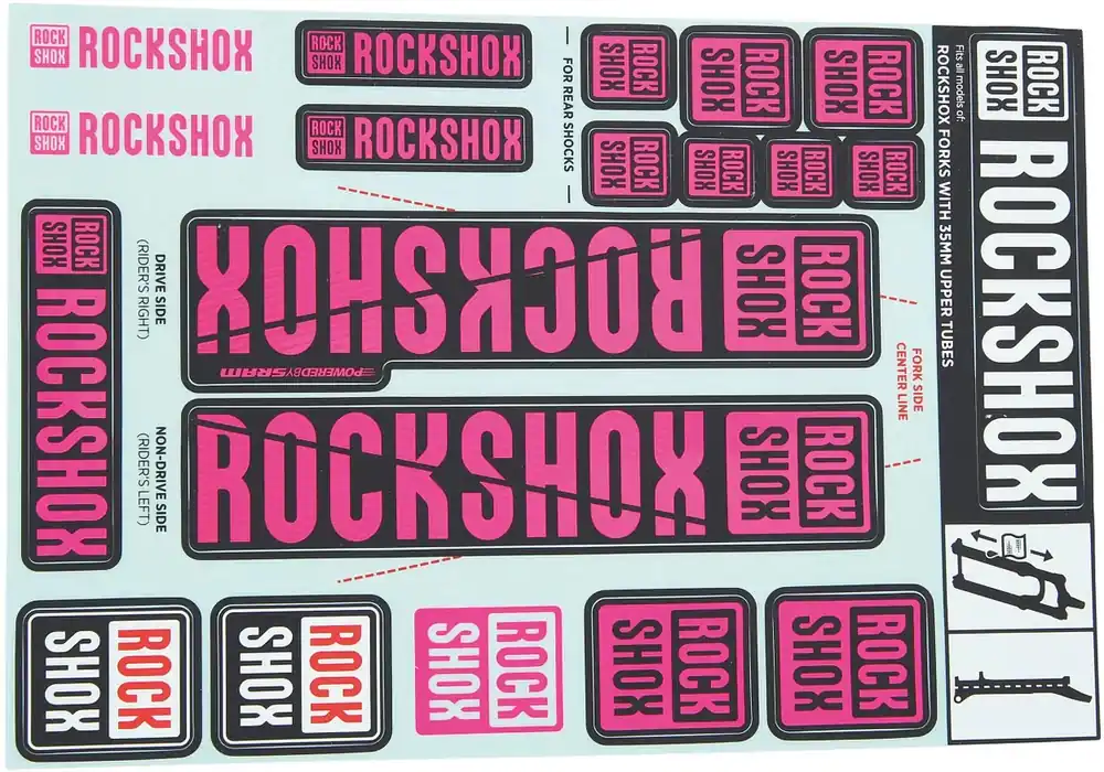 RockShox Dekor Set Ø 35 mm violett Schnäppchen