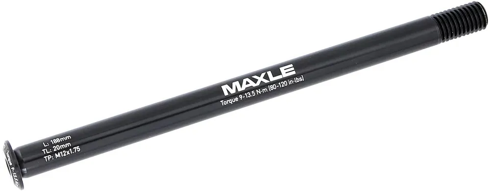 RockShox Hinterradsteckachse Rear Maxle Stealth 12 x 148 mm schwarz 188 lang, 1,75 Gewindesteigung, Boost Sp Highlight