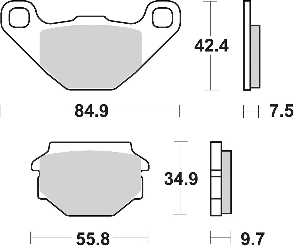 SBS Bremsbelag 684HF Street Ceramic Aktuell