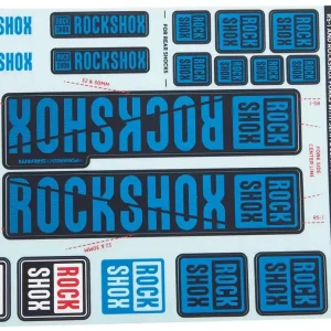 Abverkauf RockShox Dekor Set Federgabel blau
