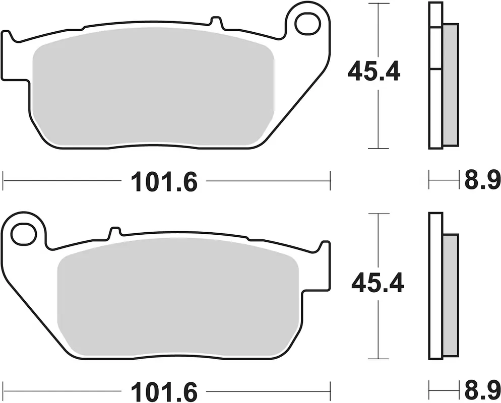 Letzte Chance SBS Bremsbelag 807H.HF Street High Power Ceramic