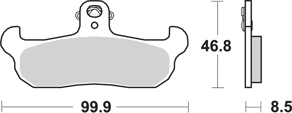 Preiswert SBS Bremsbelag 608HF Street Ceramic