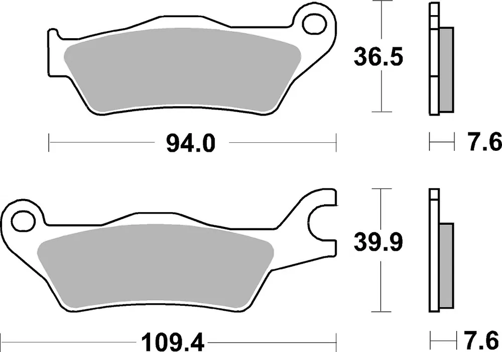 Top-Seller SBS Bremsbelag 951HF Street Ceramic