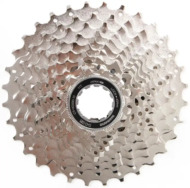 Bestpreis Shimano Kassette CS-HG500-10 11-13-15-17-19-21-23-26-30-34 Zähne silber