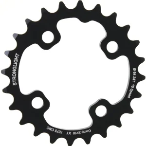 Heißes Angebot Stronglight Kettenblatt MTB 24 Zähne schwarz