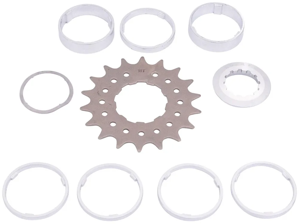 Knallerangebot Point Steck-Zahnkranz-Set 18 Zähne silber