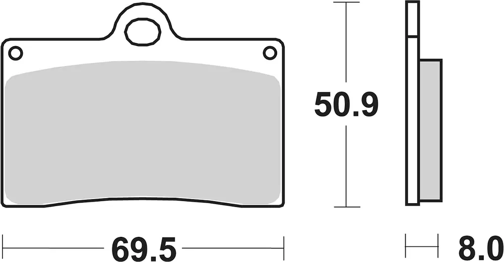Abverkauf SBS Bremsbelag 566H.CT Street High Power Carbon