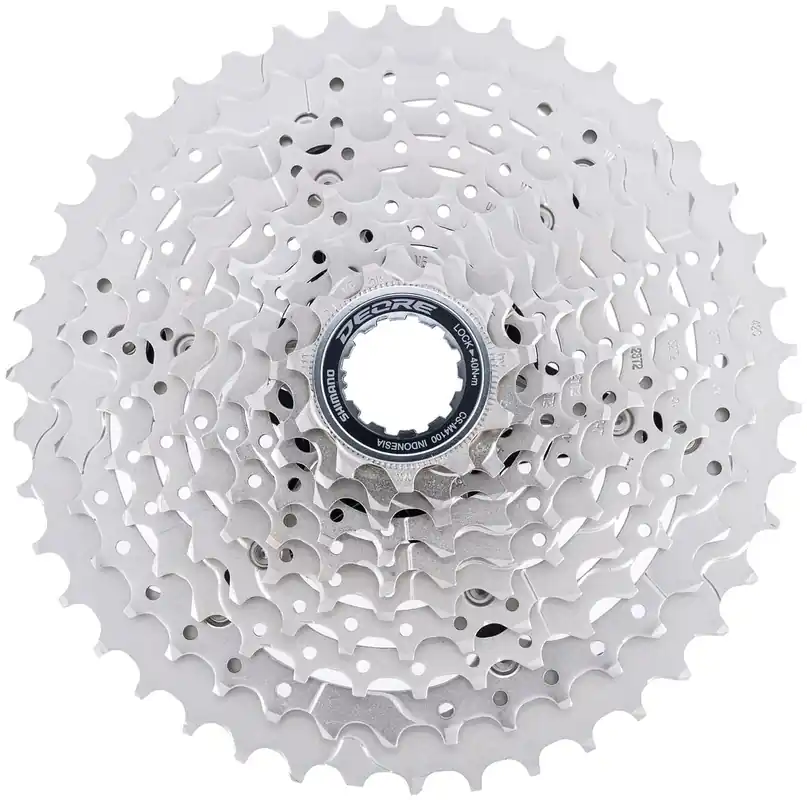 Shimano Kassette Deore CS-M4100-10 10-fach 11-42 Zaehne silber Abverkauf