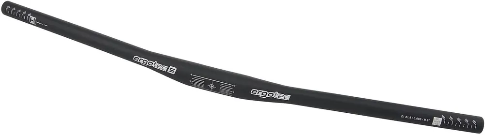 Billig ergotec Lenker 650B 680 mm schwarz sandgestrahlt