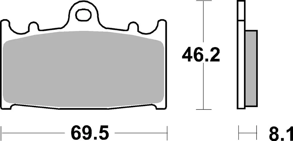 SBS Bremsbelag 631DCC Road Racing Classic Dual Carbon Neuheit