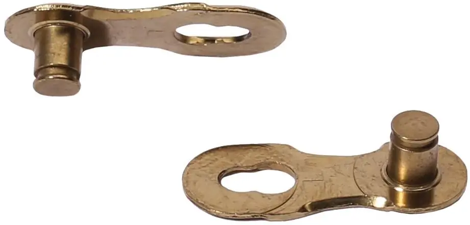 Direktkauf KMC Verschlussglied 12NR Ti-N gold silber