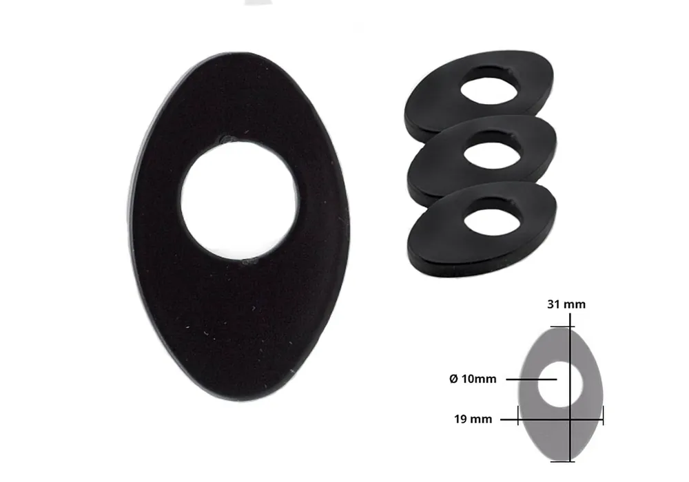 Must-Have PROTECH Universal Indy Spacer für diverse KTM/MV/Husqvarna Modelle Spiegel & Blinker Schwarz für KTM 1290 Super Duke R, 390 Duke,HUSQVARNA Svartpilen 401