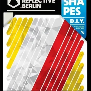 Top-Angebot Reflective Berlin Reflexaufkleber Shapes weiß rot gelb