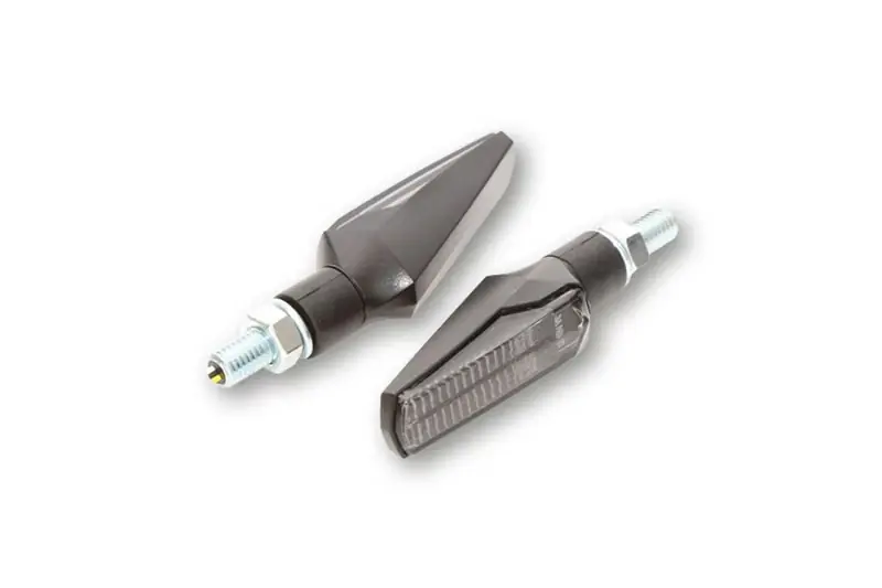 Ausverkauf HIGHSIDER smart Fineline LED 3in1 Blinker-Rücklicht-Kombination Gehäuse Schwarz / Linse Rauchgrau (Paar), Hinten
