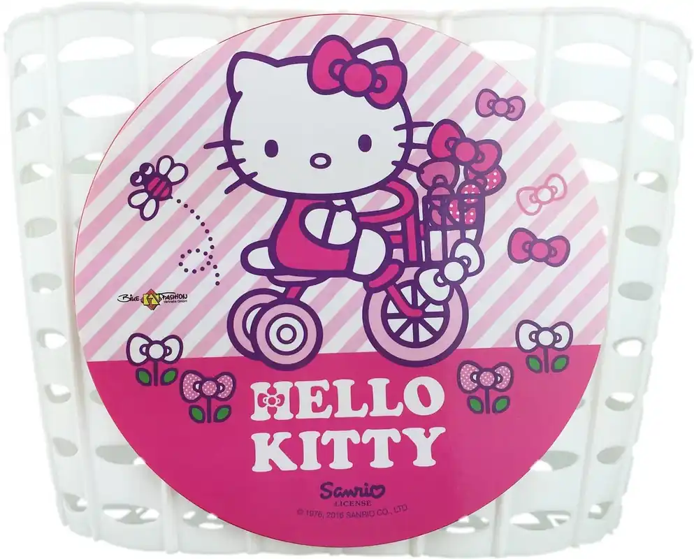 Bike Fashion Kinderkorb Hello Kitty weiß Sonderangebot