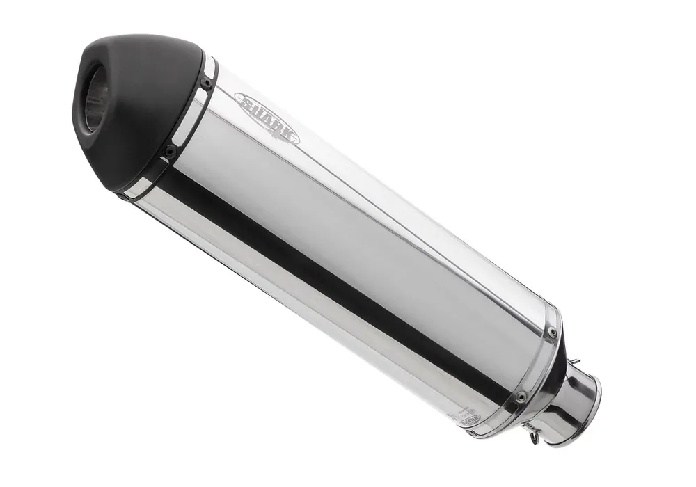 Shark Performance SLIP-ON Aluminium poliert/Endkappe Edelstahl schwarz matt beschichtet silber DSX-5 für BMW R 1250 R,R 1250 RS EURO4 EURO5 Direktkauf