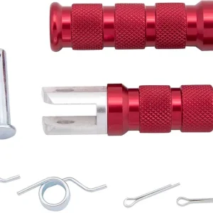 Direkt Vom Hersteller Vicma Fußraste rot, Fußraste "601" Paar, Gesamtlänge 11 cm, Breite 2, 0 cm, Ø Befestigungsbolzen 8 mm