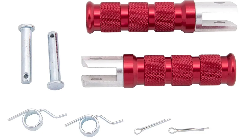 Direkt Vom Hersteller Vicma Fußraste rot, Fußraste "601" Paar, Gesamtlänge 11 cm, Breite 2, 0 cm, Ø Befestigungsbolzen 8 mm